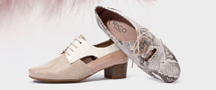 zapato oxford con piel perforada y plantilla extraíble